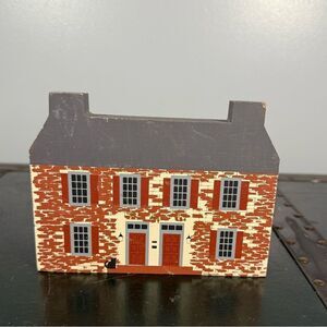 Vintage John Belville House Wood Model Centerville Ohio Folk Art OH Folk Art